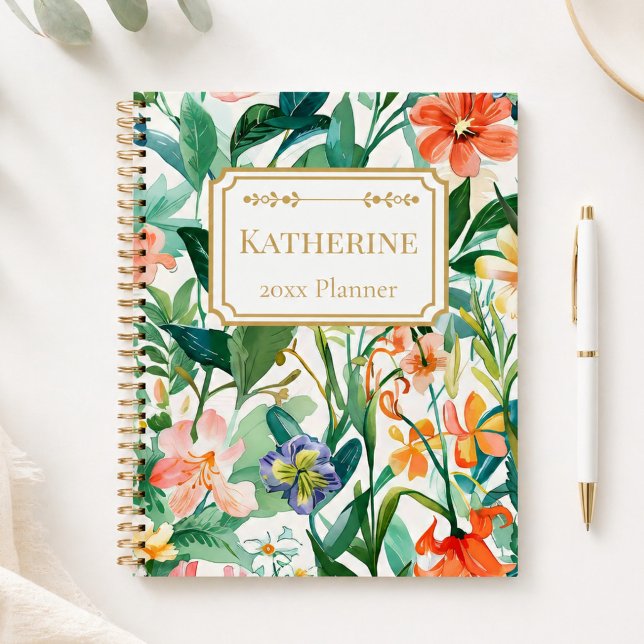 Botanical Garden Style Personalized Planner (Creator Uploaded)
