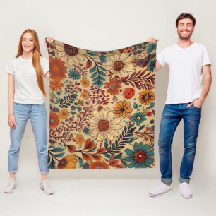Botanical Garden Tapestry Fleece Blanket