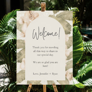 Botanical Garden Wedding Welcome Sign