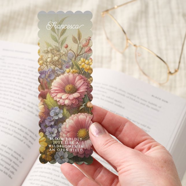 Botanical Garden Wildflowers Fine Art Illustration Bookmarks (Hand)