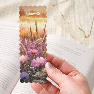 Botanical Garden Wildflowers Fine Art Illustration Bookmarks