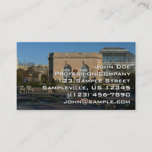Botanical Gardens at Christmas in Washington DC Business Card