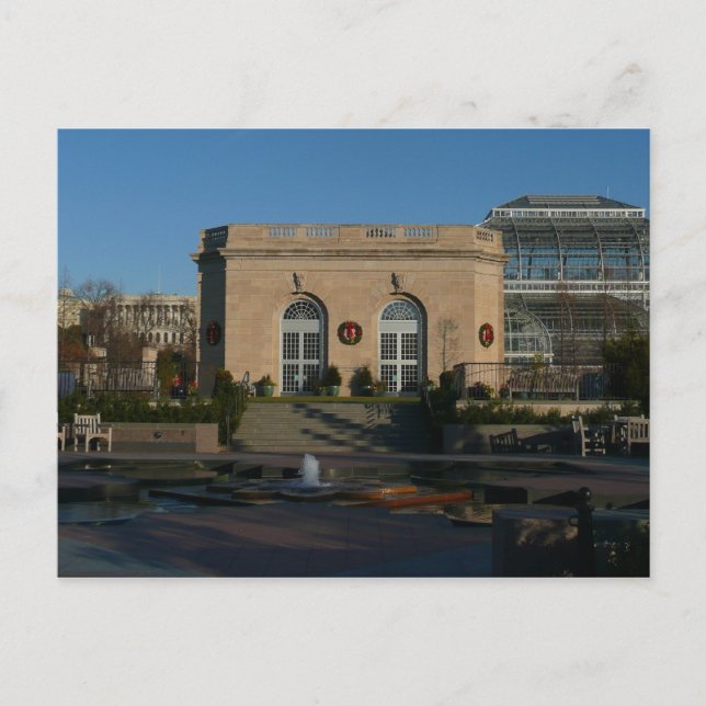 Botanical Gardens at Christmas in Washington DC Holiday Postcard (Front)