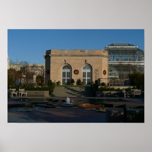Botanical Gardens at Christmas in Washington DC Poster (Front)