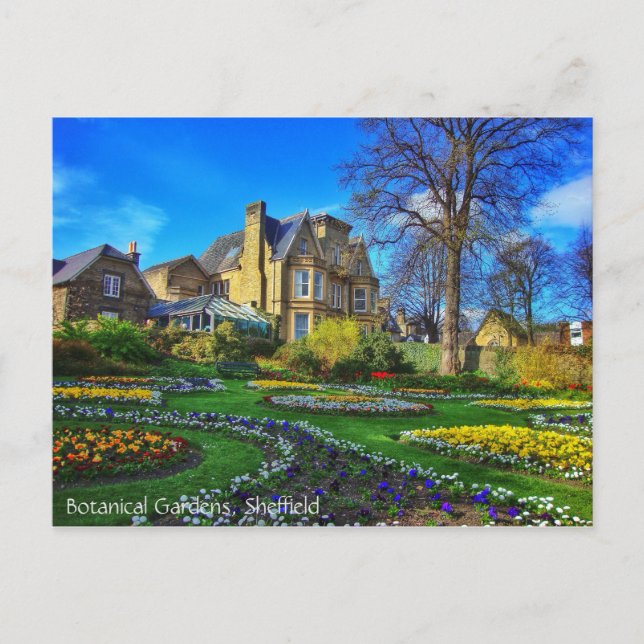 Botanical Gardens, Sheffield Postcard (Front)