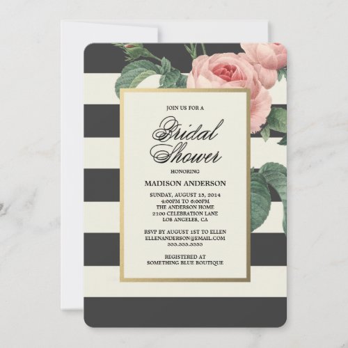 Botanical Glamour | Bridal Shower Invitation