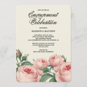 Botanical Glamour | Engagement Party Invitation