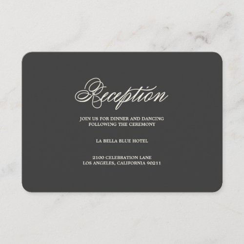 Botanical Glamour | Reception Enclosure Card