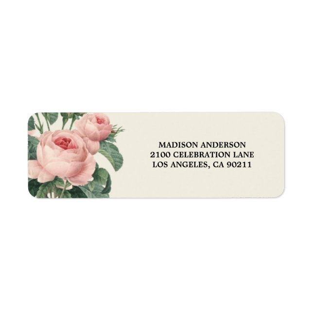 Botanical Glamour | Return Address Label (Front)