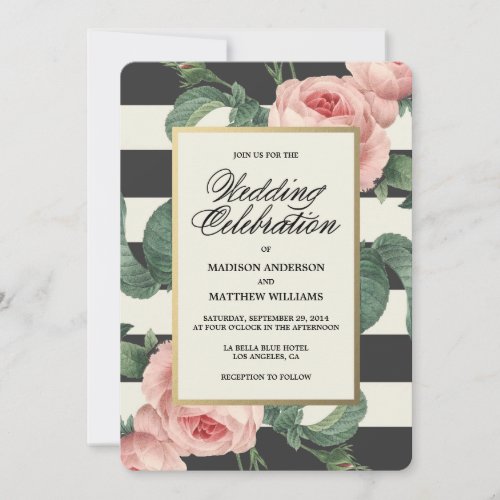 Botanical Glamour | Wedding Invitation