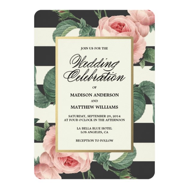 Botanical Glamour | Wedding Invitation
