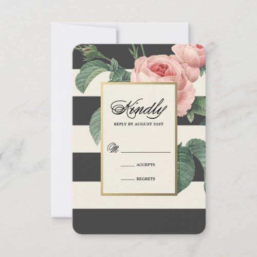 Botanical Glamour | Wedding Response Card