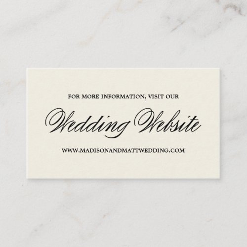 Botanical Glamour | Wedding Website Card Business Card Templates