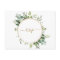 Botanical Gold Circle Wreath Wedding RSVP