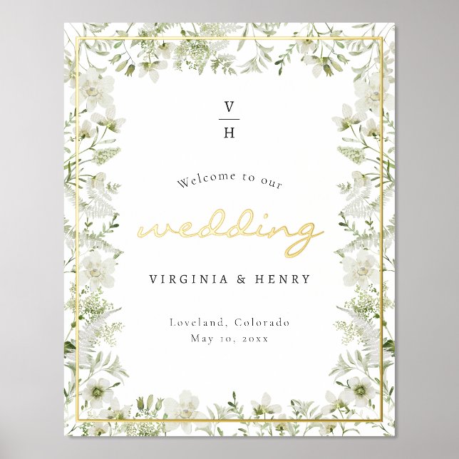 Botanical Gold Foil Poster (Front)