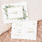 Botanical Gold Greenery Wedding RSVP