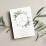 Botanical Gold Greenery Wedding Save the Date Announcement Postcard