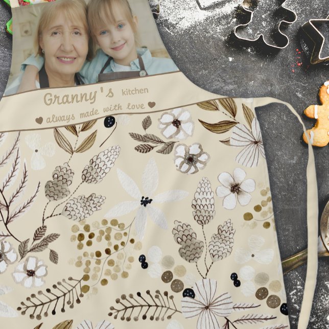 Botanical Granny's Kitchen Photo Apron (Creator Uploaded)