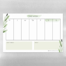 Botanical green farmhouse weekly
