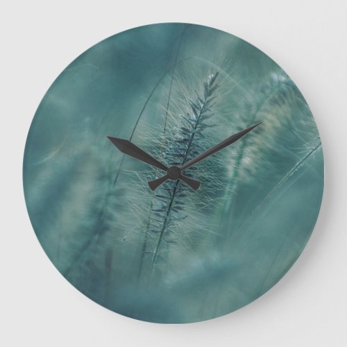 Botanical Green Ferns  Large Clock