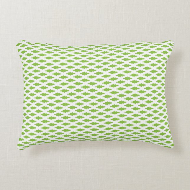 Botanical Green File Folder Set Accent Pillow (Front)