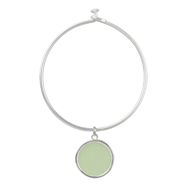 Botanical Green File Folder Set Bangle Bracelet (Front)