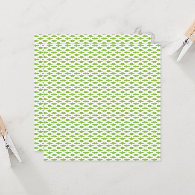 Botanical Green File Folder Set Card (Front/Back In Situ)