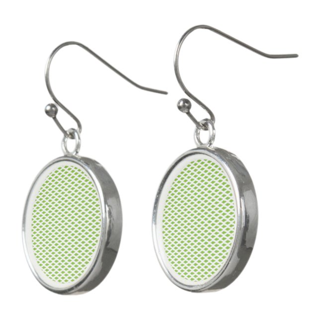 Botanical Green File Folder Set Earrings (Angled)