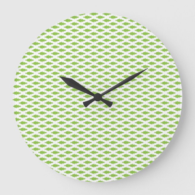 Botanical Green File Folder Set Large Clock (Front)