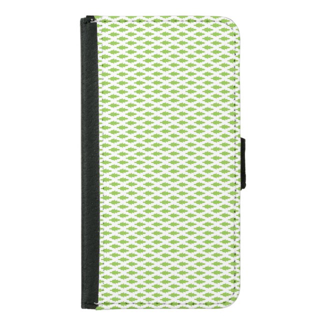 Botanical Green File Folder Set Samsung Galaxy Wallet Case (Front)