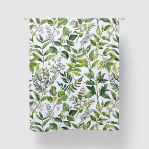 Botanical Green leaves Blackout Curtains