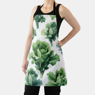 Botanical Green Lettuce Apron – Eco Kitchen Wear