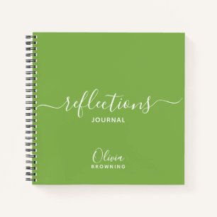 Botanical Green Personalized Reflections Journal