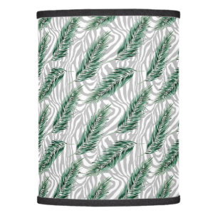 Botanical Green Watercolor Green Leaves Lamp Shade