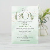 Botanical Greenery Boy Baby Shower Invitation (Standing Front)