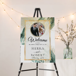 Botanical Greenery Eucalyptus Wedding Welcome Sign