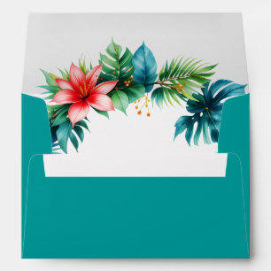 Botanical Greenery Garden Wedding Return Address Envelope