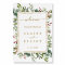 Botanical Greenery Holiday Gold Wedding Welcome