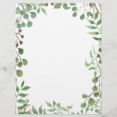 Botanical Greenery | Leaf | Wedding Stationary (Front)