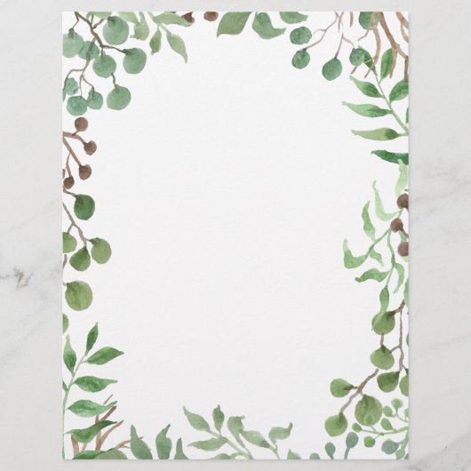 Botanical Greenery | Leaf | Wedding Stationary (Front)