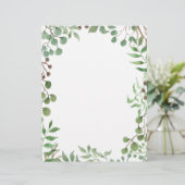 Botanical Greenery | Leaf | Wedding Stationary (Standing Front)