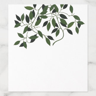 Botanical Greenery, Leafy Vines Envelope Liner