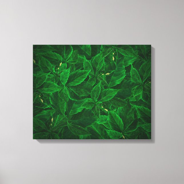 Botanical Greenery Painting Stretched Canvas Print (Front)