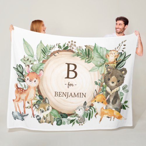 Botanical Greenery Woodland Animals Baby Nursery