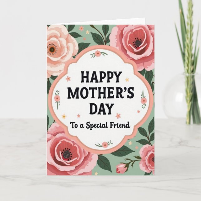 Botanical Greeting Posy Card (Front)