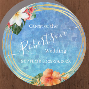 Botanical Guest of Wedding Cruise Door Magnet