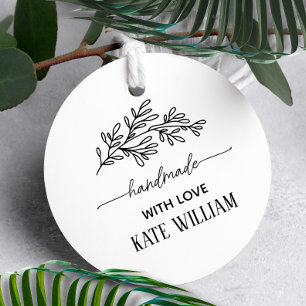 Botanical Handmady by business Self-inking Stamp