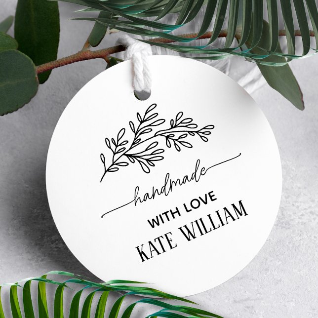 Botanical Handmady by business Self-inking Stamp (Creator Uploaded)