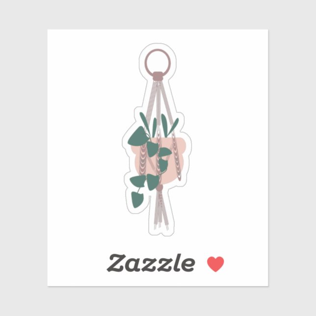 Botanical Hanging House Plants Greenery Mix Sticker (Sheet)