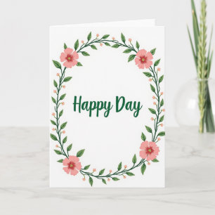 Botanical Happy Day Card